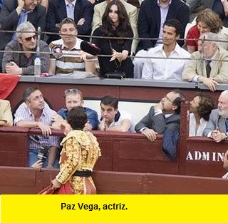 Paz Vega en los toros